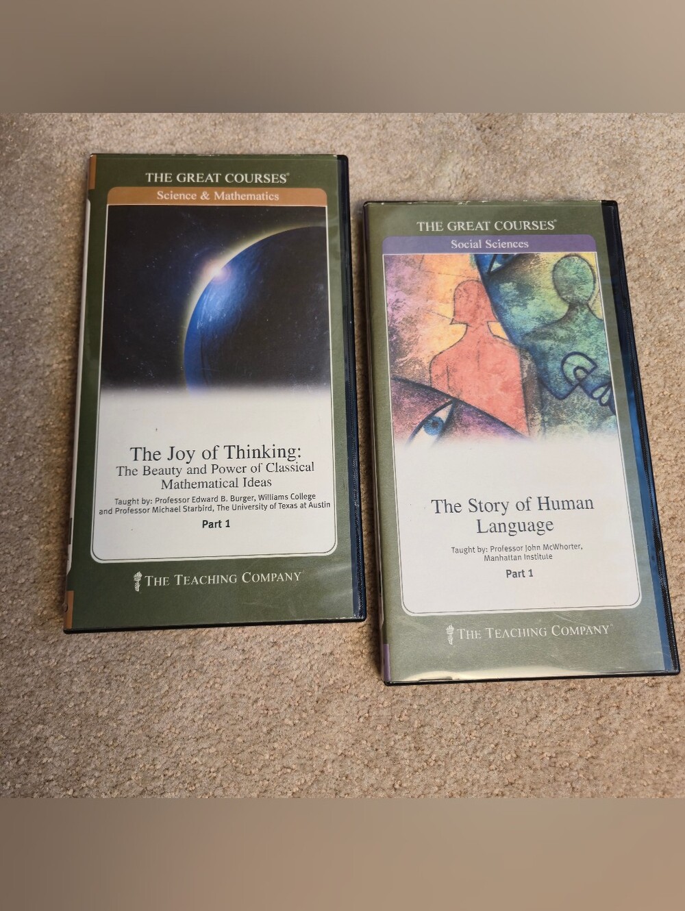 THE GREAT COURSES JOY OF THINKING DVD Book Story Of Human Language